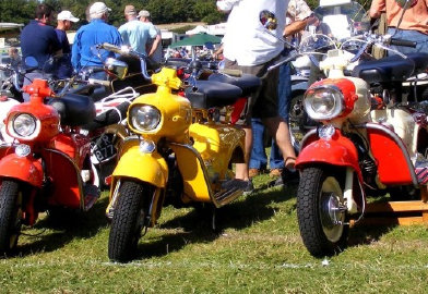 Club scooters on show